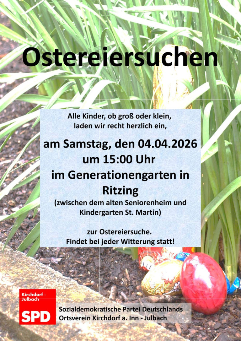Ostereiersuchen SPD Ortsverein in Kirchdorf a. Inn 2026